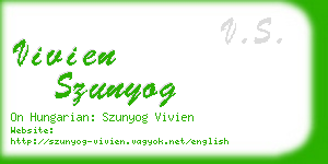 vivien szunyog business card